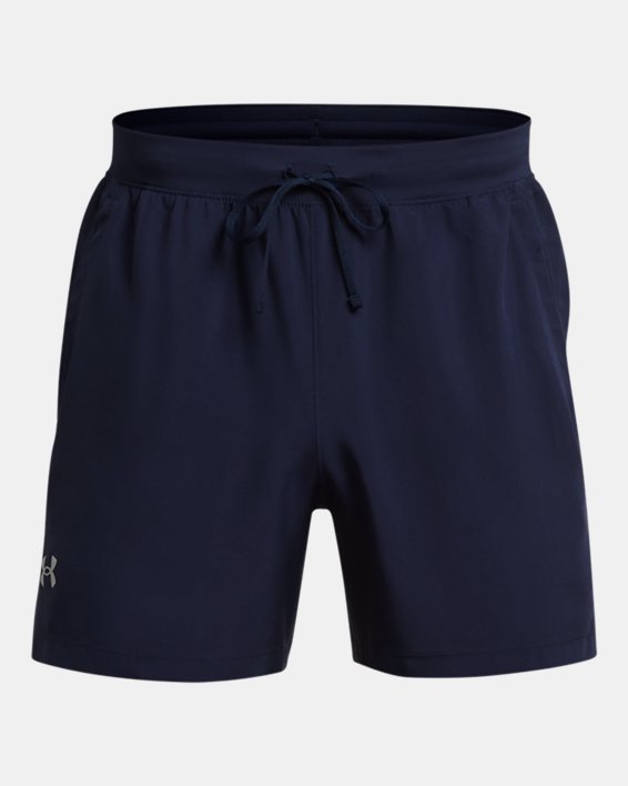 Men's UA Launch Unlined 5" Shorts in Blue image number 4